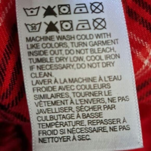 Lucky Brand Red Plaid Button Down Shirt Women's Large - Picture 9 of 9